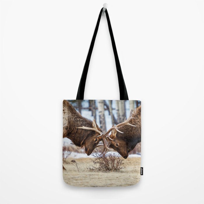 Elk In Rut Rocky Mountain National Park Colorado Wildlife Tote Bag Gallery Image 2