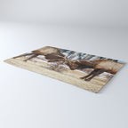 Elk In Rut Rocky Mountain National Park Colorado Wildlife Rug Gallery Image 3