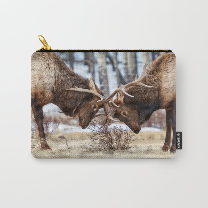 Elk In Rut Rocky Mountain National Park Colorado Wildlife Carry All Pouch Gallery Image 1