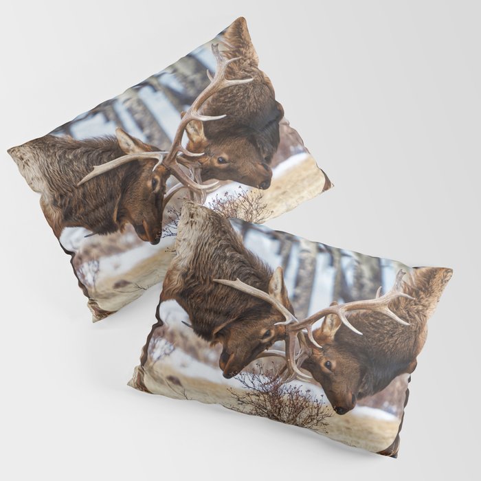 Elk In Rut Rocky Mountain National Park Colorado Wildlife Pillow Sham Gallery Image 3