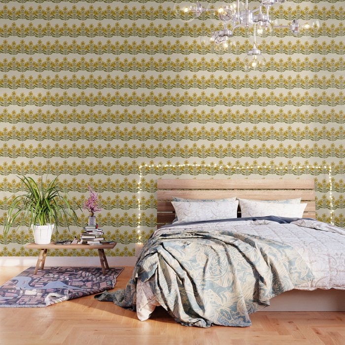 Sunflower - Block Print Wallpaper Gallery Image 3