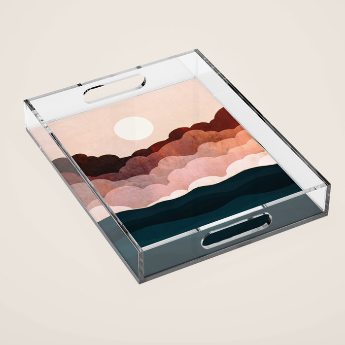 Amber Clouds Acrylic Tray Gallery Image 1