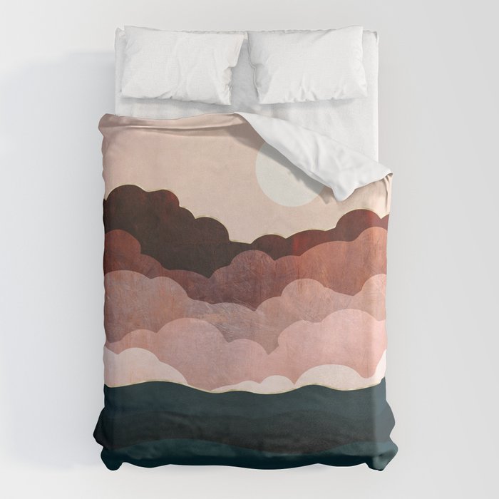 Amber Clouds Duvet Cover Gallery Image 6