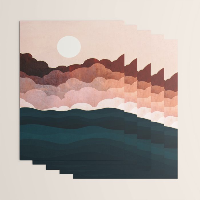 Amber Clouds Wrapping Paper Gallery Image 3