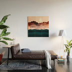 Amber Clouds Wood Wall Art Gallery Image 2
