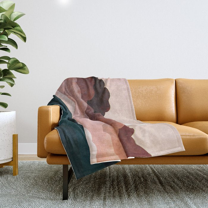 Amber Clouds Throw Blanket Gallery Image 1