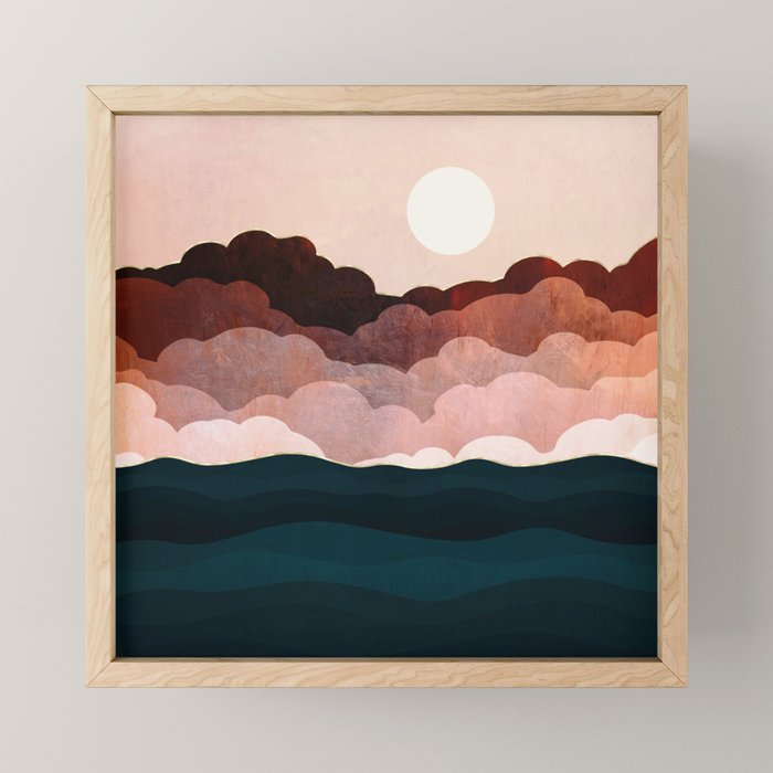Amber Clouds Mini Art Print Gallery Image 1