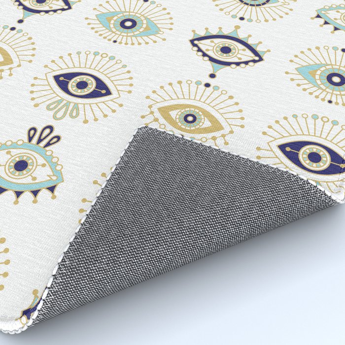 Evil Eye Collection on White Rug Gallery Image 4