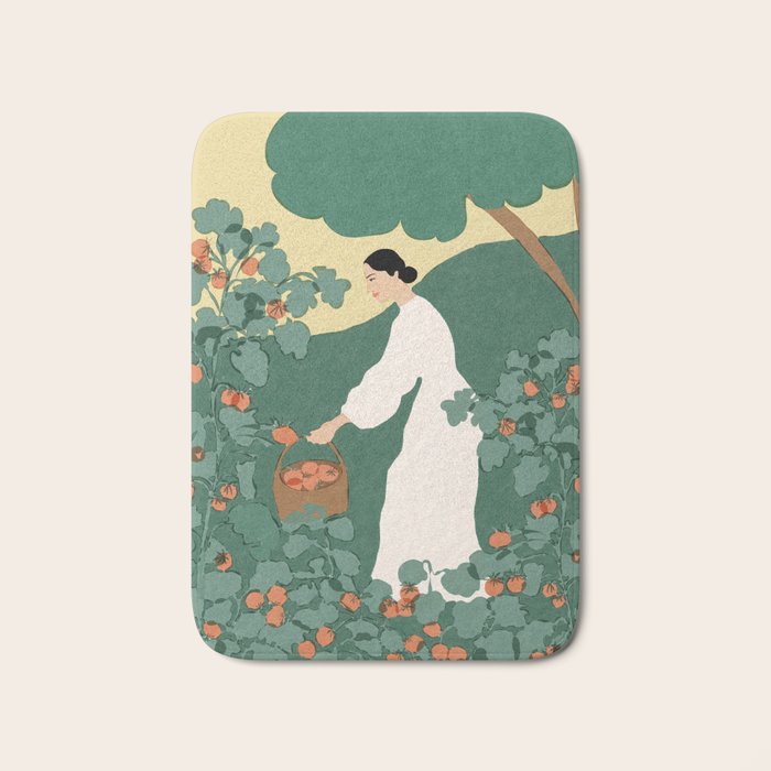 Tomato Girl Summer Bath Mat Gallery Image 1