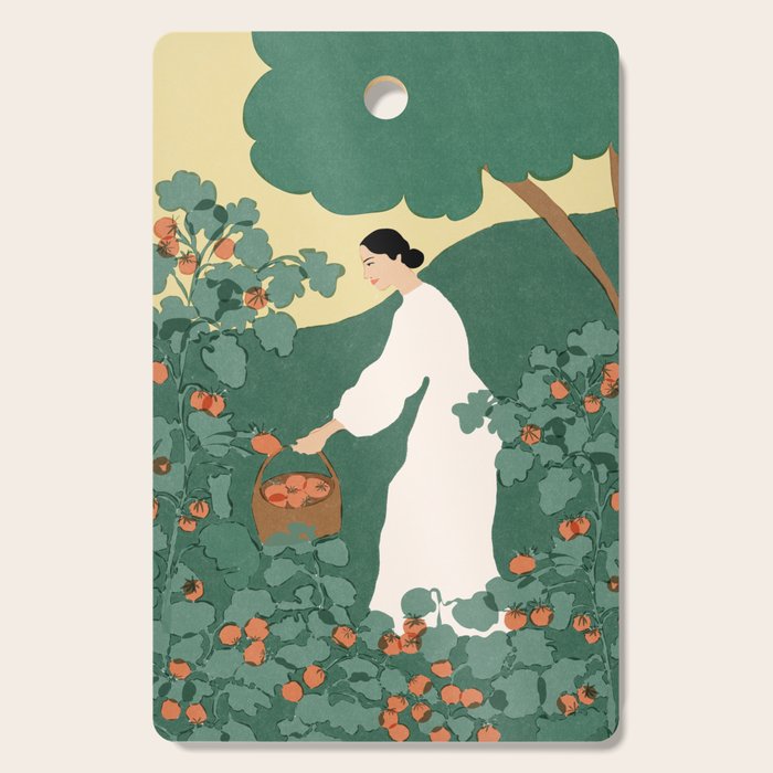 Tomato Girl Summer Cutting Board Gallery Image 1