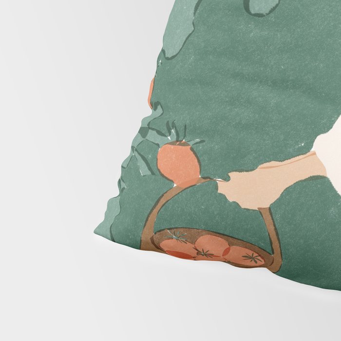 Tomato Girl Summer Pillow Sham Gallery Image 4