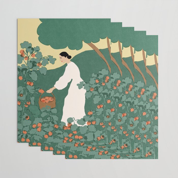 Tomato Girl Summer Wrapping Paper Gallery Image 3