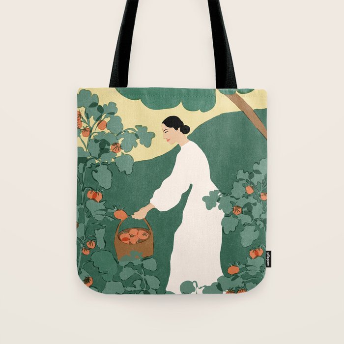 Tomato Girl Summer Tote Bag Gallery Image 1