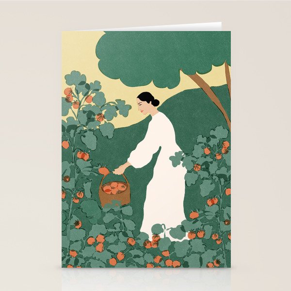 Tomato Girl Summer Stationery Card Gallery Image 2