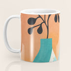 Modern Abstract Vases with Plant 2 Coffee Mug Gallery Image 3