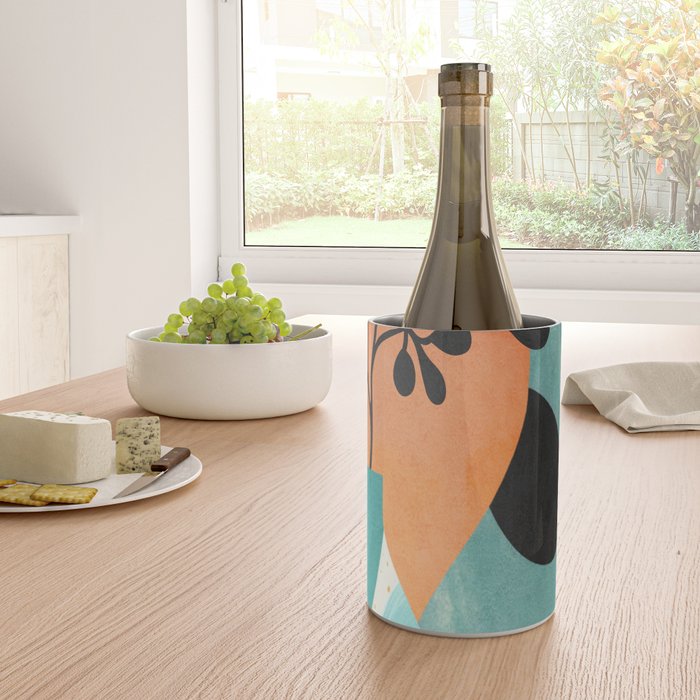 Modern Abstract Vases with Plant 2 Wine Chiller Gallery Image 4