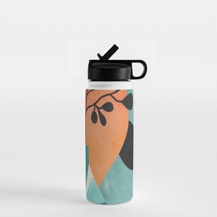 Modern Abstract Vases with Plant 2 Water Bottle Gallery Image 1