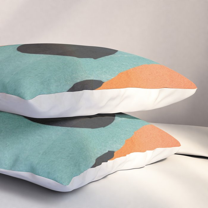 Modern Abstract Vases with Plant 2 Pillow Sham Gallery Image 3