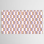 Retro vintage check: digital lavender and beige  Tablecloth Gallery Image 2