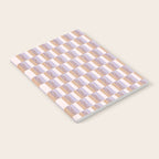 Retro vintage check: digital lavender and beige  Notebook Gallery Image 2