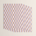 Retro vintage check: digital lavender and beige  Wrapping Paper Gallery Image 3