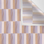 Retro vintage check: digital lavender and beige  Wall Tapestry Gallery Image 3
