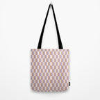 Retro vintage check: digital lavender and beige  Tote Bag Gallery Image 2