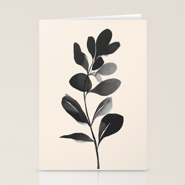Botanical Silhouette II Stationery Card Gallery Image 1