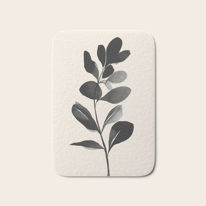 Botanical Silhouette II Bath Mat Gallery Image 1