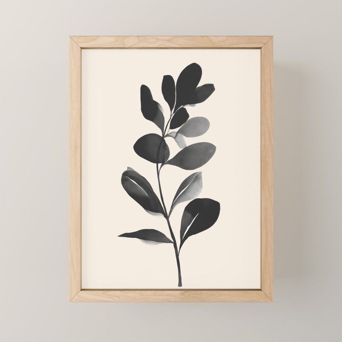 Botanical Silhouette II Mini Art Print Gallery Image 1