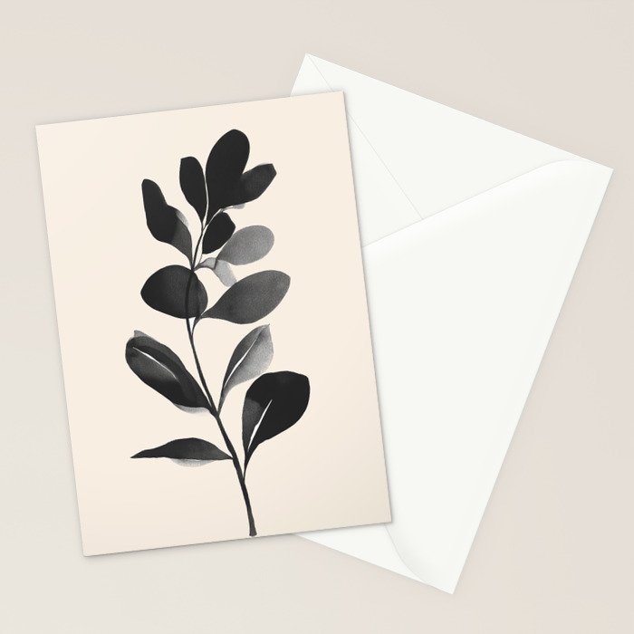 Botanical Silhouette II Stationery Card Gallery Image 2
