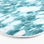 Sparkly Frozen Blue Glitter Ombre Bath Mat Gallery Image 3