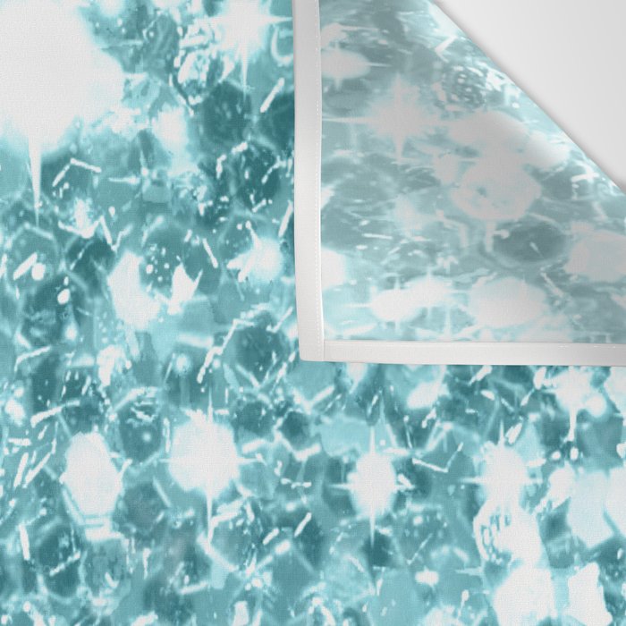 Sparkly Frozen Blue Glitter Ombre Wall Tapestry Gallery Image 3