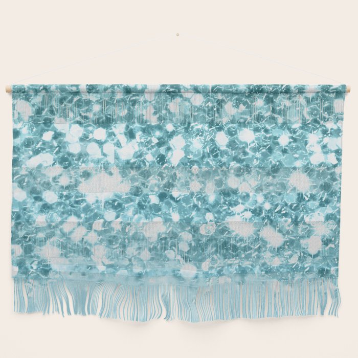 Sparkly Frozen Blue Glitter Ombre Wall Hanging Gallery Image 1