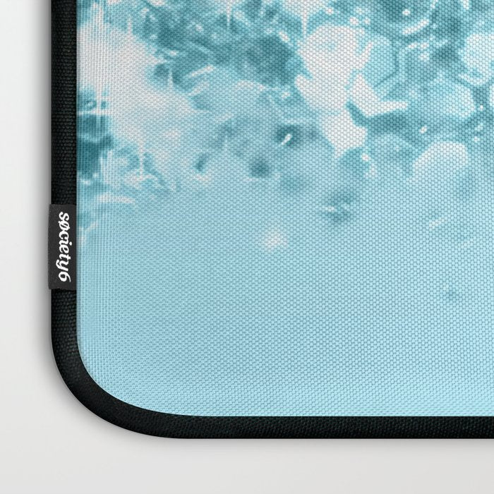 Sparkly Frozen Blue Glitter Ombre Laptop Sleeve Gallery Image 3