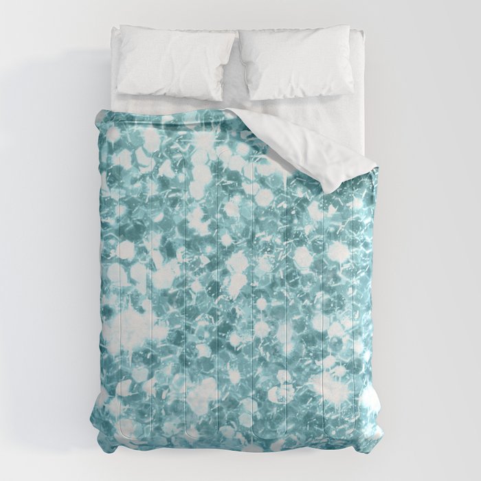 Sparkly Frozen Blue Glitter Ombre Comforter Gallery Image 6