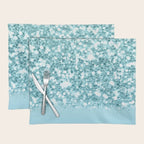 Sparkly Frozen Blue Glitter Ombre Placemat Gallery Image 1