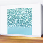 Sparkly Frozen Blue Glitter Ombre Wall Mural Gallery Image 2