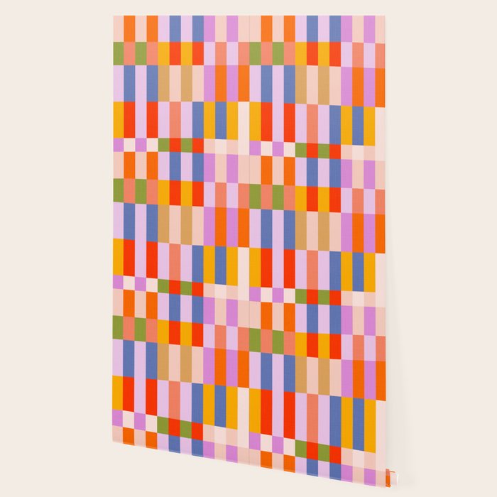 Retro Colourful Bauhaus Pattern Wallpaper Gallery Image 2