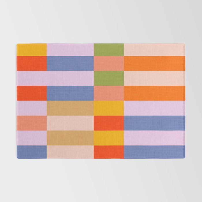 Retro Colourful Bauhaus Pattern Rug Gallery Image 2