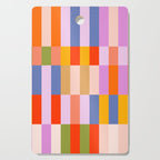 Retro Colourful Bauhaus Pattern Cutting Board Gallery Image 1
