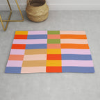 Retro Colourful Bauhaus Pattern Rug Gallery Image 1