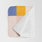 Retro Colourful Bauhaus Pattern Throw Blanket Gallery Image 3