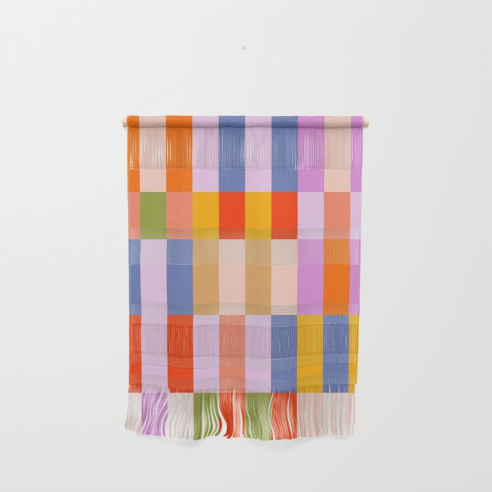 Retro Colourful Bauhaus Pattern Wall Hanging Gallery Image 1