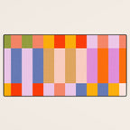 Retro Colourful Bauhaus Pattern Desk Mat Gallery Image 3