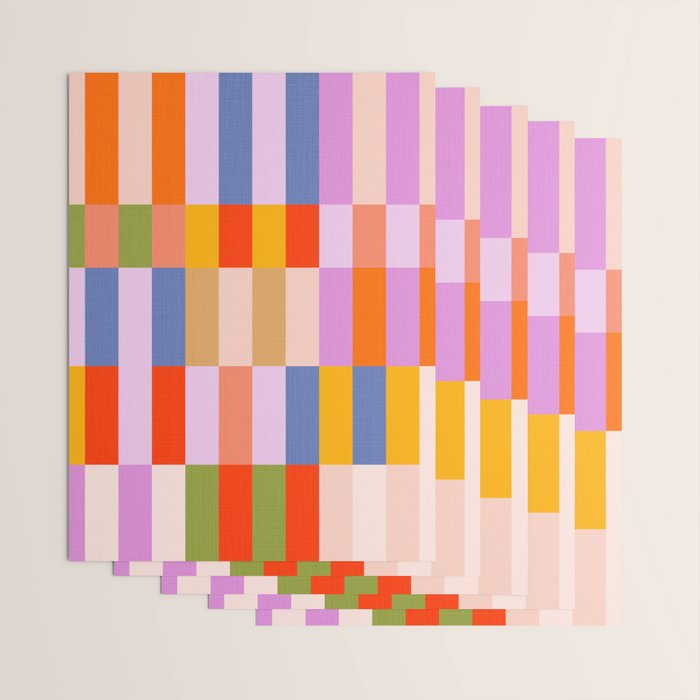 Retro Colourful Bauhaus Pattern Wrapping Paper Gallery Image 3