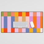Retro Colourful Bauhaus Pattern Desk Mat Gallery Image 1
