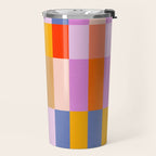 Retro Colourful Bauhaus Pattern Travel Mug Gallery Image 2