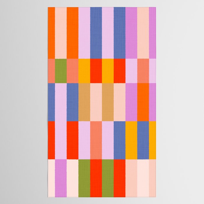Retro Colourful Bauhaus Pattern Tablecloth Gallery Image 2