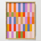 Retro Colourful Bauhaus Pattern Serving Tray Gallery Image 1